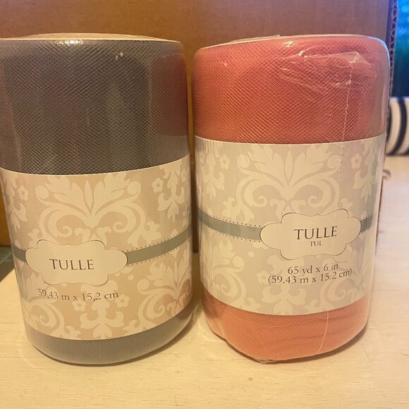 Brand‎ New Tulle Rolls – 65 Yards x 6 Inches | Perfect for Crafts & Decor 🎀 - Picture 1 of 1